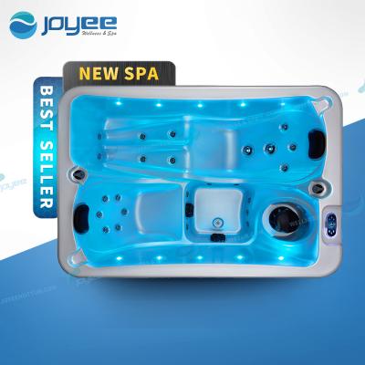 China JOYEE Small USA Modern Acrylic Spa 2 Places Surfing Jet Whirlpool Massage Bathtub Indoor Hottub/Spa Outdoor Hot Tubs for sale