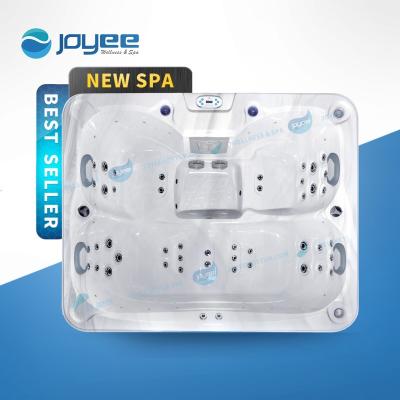 China JOYEE Modern Customized Outdoor 3 Size Spa 4 Person Freestanding Massage Hot Tub Jacuzzzy With Heat Pump Spa Tub for sale