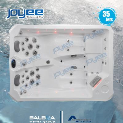 China JOYEE Model Triangle Hot Tub Modern Luxury Spa 4 People Outdoor Spa With Jakuzi Function Hot Tub for sale