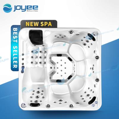 China JOYEE 6 People Modern Wellness Spa Hottub Using Whirlpool Bubble Sex Balboa System Large Size Hydraulic Spa Tub Outdoor Bath Pool for sale