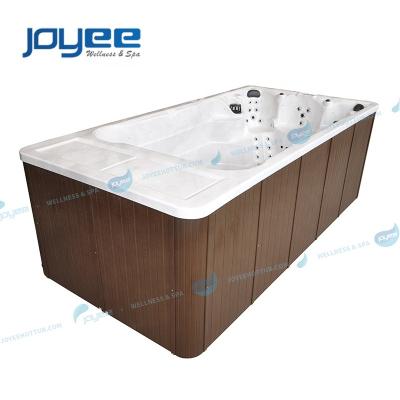 China JOYEE Large Modern Dual Zone Pool Modern Surfing Outdoor Spa Party Massage Hot Tub Garden Spa Tub for sale