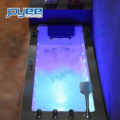 China JOYEE Best Choice Cheap Spa Single Use White Stone Whirlpool Tub Single Use High Quality Skirt Combination Bathtub for sale