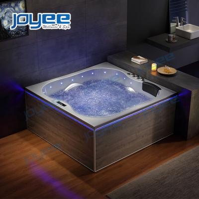 China New Computer Control JOYEE Rectangle Square Corner Whirlpool Massage Indoor Acrylic Spa Bath Hot Tub for sale