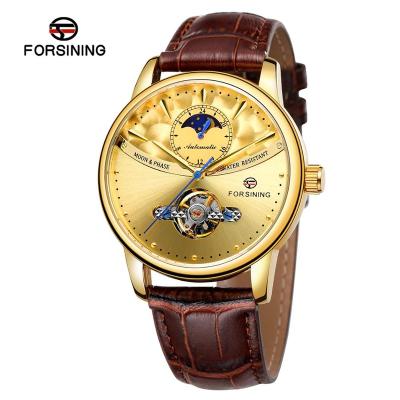 China 2020 Moonphase Watch Forsining Factory Luxury China Manufacturer Automatic Mechanical Tourbillon Men's Wristwatch Water Resistant Moonphase for sale