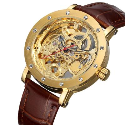 China Power Reserve China Brand FORSINING Hot Sale Genuine Leather Strap OEM Men Automatic Wristwatches for sale