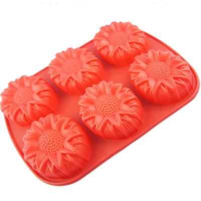 China Viable silicone mold for soap cake mold silicone silicone mold for flower shape for sale