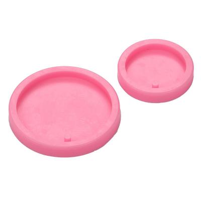 China Aromatherapy Sustainable Epoxy Round Pendant Mold Car Tag Key Chain Silicone Tool DIY Candy Mold for sale