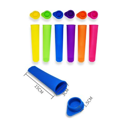 China Non-Toxic Viable Silicone Popsicle Mold Food Grade Silicone Tubes Molds Reusable Popsicle Molds Food Grade for sale