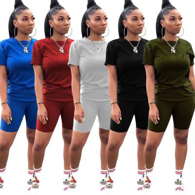 China Wholesale Fashion QUICK DRY Summer QUICK DRY Sets Leisure Two Piece Sports Simply Dye Solid Color Women Soft Suits for sale