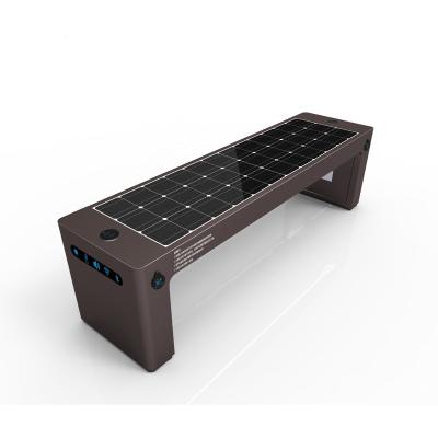 China Cheap Price Hot Selling Stainless Steel USB Charging Solar Wireless Charger Smart Outdoor Bench for sale