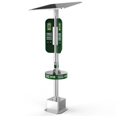 China Hot Selling Galvanized Steel Multifunction Smart Mobile Phone USB Charging Pole for sale