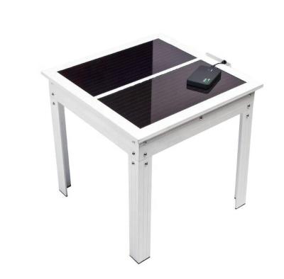 China Wholesale Metal Outdoor Smart Solar Mobile Phone Mordern Patio Filler Picnic Table for sale