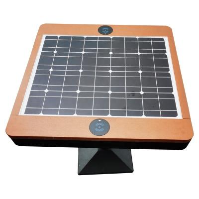 China Mordern 2019 Trending Style USB Mobile Phones Charging Smart Solar Garden Table for sale