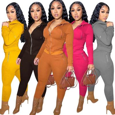 China QUICK DRY Sport Hoodies And Tracksuit Sets Sweatsuits For Women Winter Jackets Thick Sweatshirts Joggers Suits Pants Two Piece Sets for sale