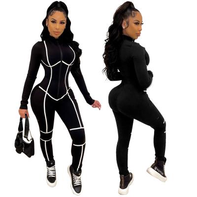 China 2022 New Arrivals Women's Jumpsuits Jumpsuits One Piece Clothing Long Sleeve Breathable Black Slim Fit Rompers Pants for sale