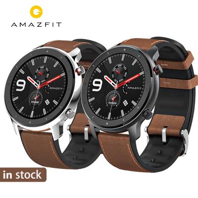 China LED Display 2021 Amazfit Watch Men's Sports Set Trend Luxury Hollow Mechanical Watch Amazfit Aluminum 47mm GTR Smart Watch for sale