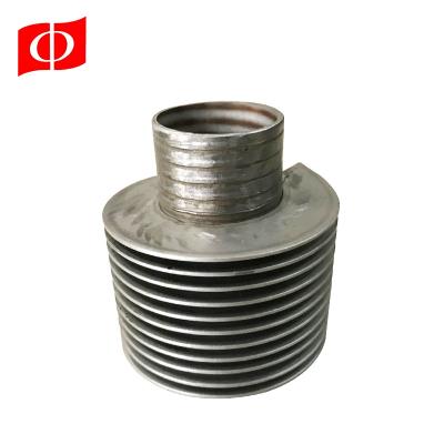 China Hotels Crimped Finned Tubes Welding Spiral Heat Pipe Fin for sale