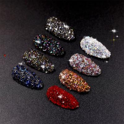 China 1440pcs Box Crystal Shiny 1440pcs Colorful Crystal Pointed Bottom 3D Nail Art Manicure Accessories Shiny Nail Art Rhinestones Shoes Dancing Decorations for sale