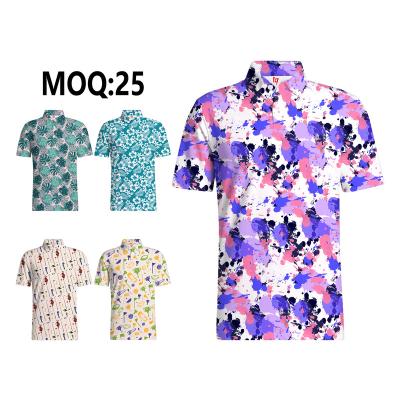 China 2023 Mens 250gsm Grams Sublimation Printing Golf Polo Shirts Custom Anti-Wrinkle Mens Polo Shirts Max Polo Shirt For Men Cool for sale