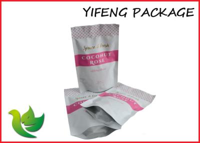 China Food Packaging Stand Up Coffee Bags Resealable Foil Bags Zip Lock On Top for sale