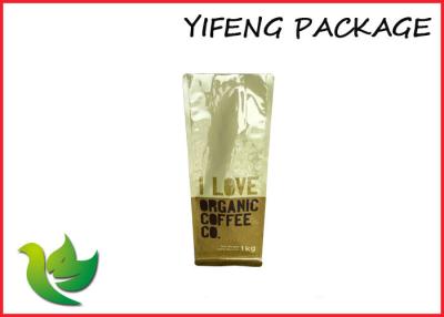 China 1kg Plastic Coffee Packaging Bags Quad Sealing Flexible Pouch Packaging  With Valve for sale