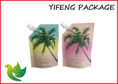 China 100ml Liquid Hair Treatment Spout Pouches with Customized Logo Oil Proof for sale