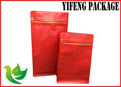 China Tea Packing Flat Bottom Pouch / Laminated Stand Up Pouches Waterproof for sale