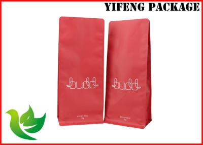 China Custom Printing Flat Bottom Paper Bags Waterproof For Packing Tea / Coffee for sale