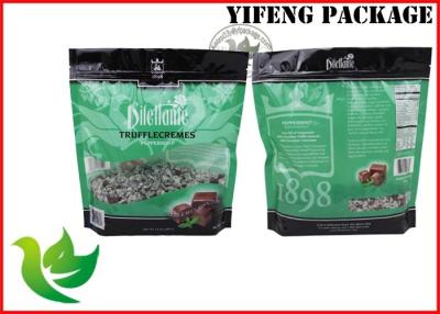 China Plastic Food Grade Chocolate Packaging Bags , Custom Printed Stand Up Pouch With Zipper for sale