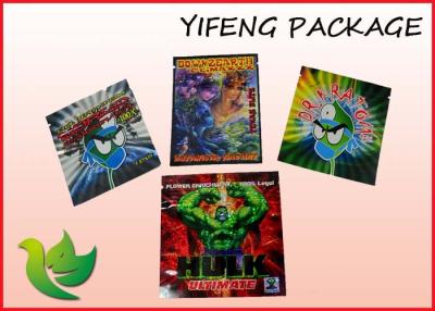 China Heat Sealable Herbal Incense Bags Custom Printed Laminated Plastic Bag for sale