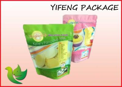 China Ziplock Plastic Resealable Bags Food Packing With Customized Logo , Stand Up for sale