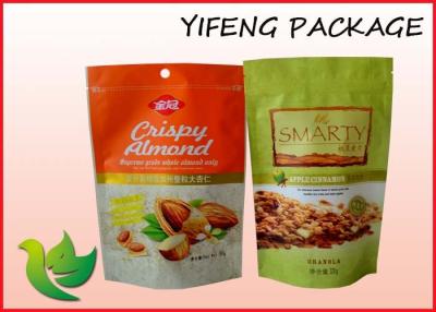 China Stand Up Snack Food Ziplock Plastic Pouch Flexible Packaging Bag Matt / Gloss for sale