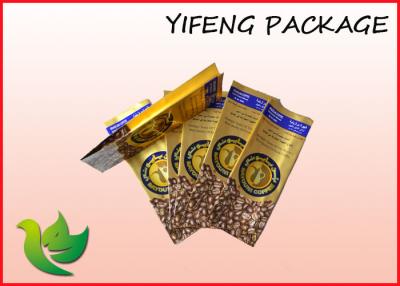 China Coffee Plastic Stand Up Vacuum Packaging Bags Side Gusset With Custom Printed for sale