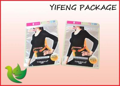 China Heat Sealed Garment Packaging Bags Customized Vinyl Bags With Zipper for sale