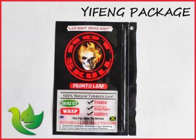 China Zipper Top Plastic Resealable Bags , Custom Printed Herbal Incense Bags for sale