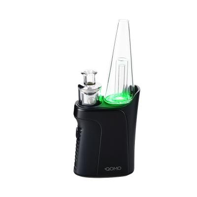 China Logo XMAX QOMO Portable Custom Wax Concentrate Electric Dab Rig Travel Companion Portable for sale