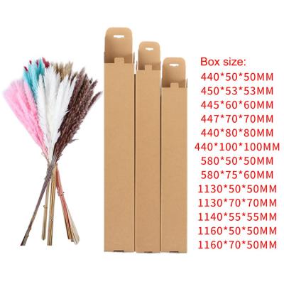 China Real Natural Pampas Grass Amazon Hit Dried Flower Wedding Flowers OEM Packed With Box Beautiful Christmas Pampas Grass Decor for sale