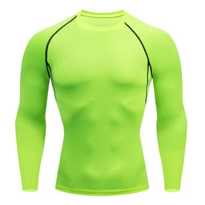 China Hot Selling QUICK DRY Compression Shirt Custom Long Sleeve Tight Quick Dry Men's Running T-Shirt for sale