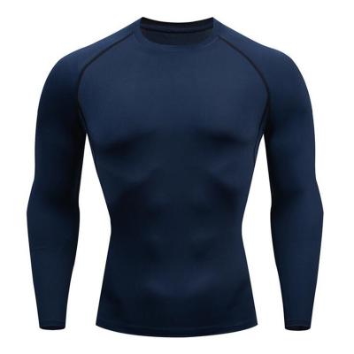 China QUICK DRY Men's Cool Dry Athletic Base Layer Long Sleeve Compression Top Shirt for sale