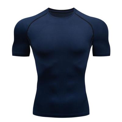 China Hot Selling QUICK DRY Custom Made Fitness Use Running Training Compression Sports Gym T-Shirt for sale