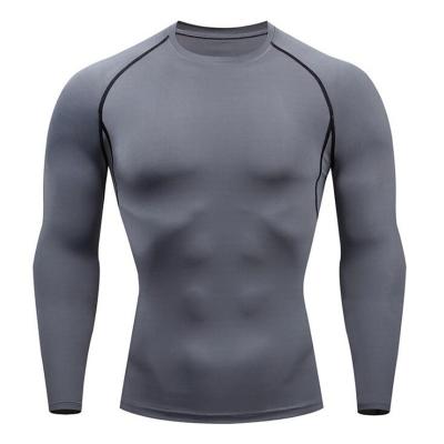 China Wholesales QUICK DRY Customized Design Mens Quick Dry Base Layer Long Sleeve Compression Shirt for sale