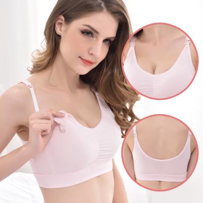 China Maternity Nursing Wireless Nursing Bralette, Antibacterial Bra Women's High Quality Nursing Sleep Bra Maternity for sale