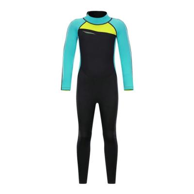 China Antibacterial Children's 3mm Neoprene Full Body Scuba Wetsuit Boy and Girl One Piece Zipper Back Swimming Suit for sale