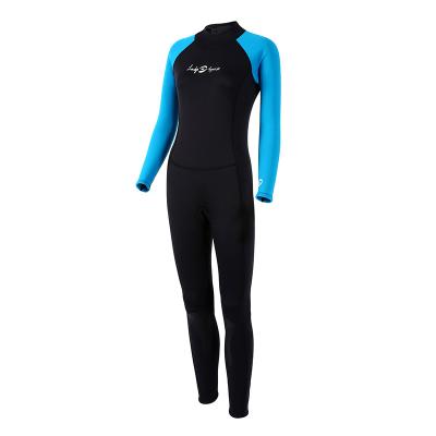 China Factory Custom Anti-UV Long Sleeve Legges Back Zipper 3mm Neoprene Neoprene Diving Wetsuit for sale