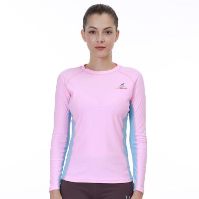 China Short Sleeve Short Sleeve Women Long Sleeve Printed Rashguard Shirt UPF50+ Sports Top Surf Vest Rash Guard for sale