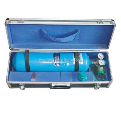 China Oxygen Oxygen Cylinder In Plastic Gas Cylinder Box YUFENG Medical Oxygen Cylinder for sale