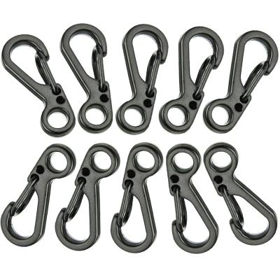 China 10Pcs/Lot Outdoor Survival Gear Carabiner Mini Aluminum Alloy Hang Buckle Clip Quickdraw Travel Tool OD0914 for sale