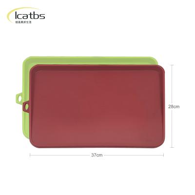 China China Manufacturer PP Plastic Cutting Board Double Sided Cutting Plate Viable Rectangular with Drain Sink for sale