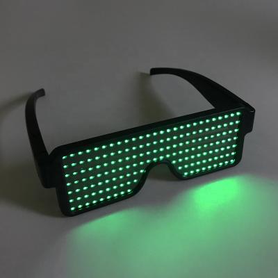 China Different Turn Signal Patterns Changed Via UP OFF Switch Rechargeable Battery Light Up Shutter Sunglasses for sale