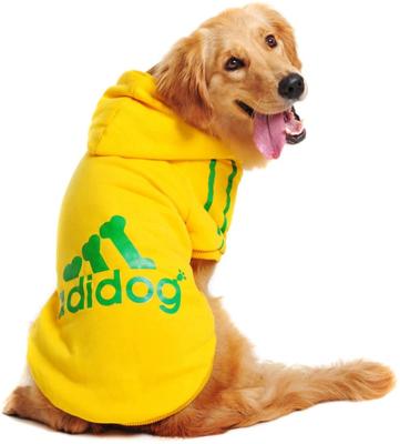 China Stocked QC China Pet Clothing Cotton Large Coat Hoodie Large Dog Clothes Pet Jacket Fashion Dog Clothes Clothing Clothes For Dog for sale